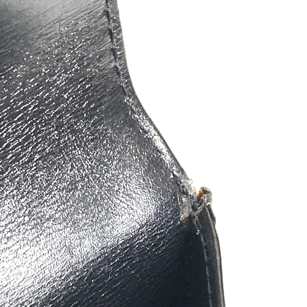 LOUIS VUITTON Clutch bag M63952 leather black Opera line Mycenae