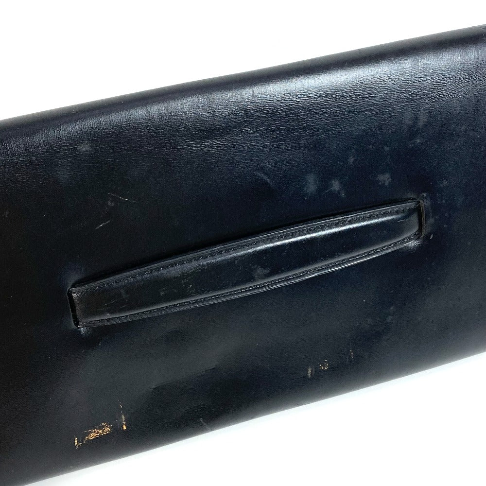 LOUIS VUITTON Clutch bag M63952 leather black Opera line Mycenae