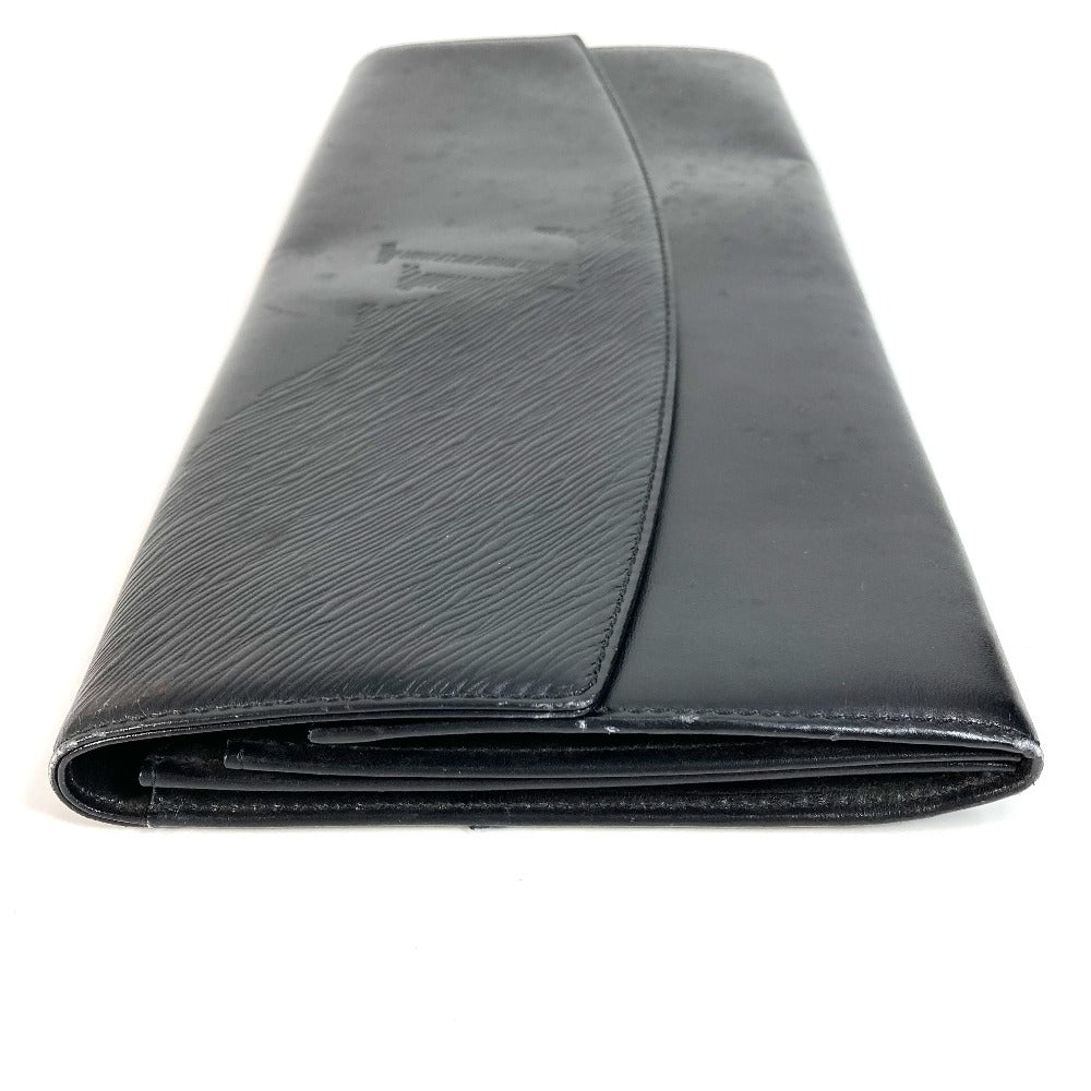 LOUIS VUITTON Clutch bag M63952 leather black Opera line Mycenae
