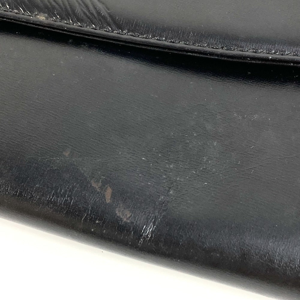 LOUIS VUITTON Clutch bag M63952 leather black Opera line Mycenae