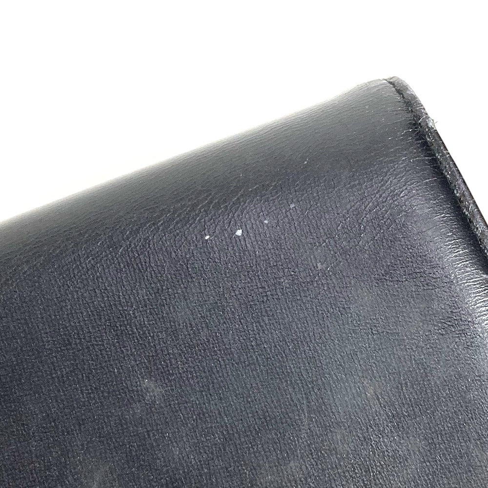 LOUIS VUITTON Clutch bag M63952 leather black Opera line Mycenae