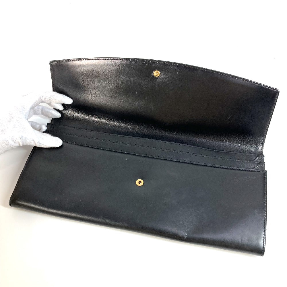 LOUIS VUITTON Clutch bag M63952 leather black Opera line Mycenae