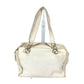 CHANEL Shoulder Bag leather white Shoulder CC COCO Mark logo