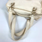 CHANEL Shoulder Bag leather white Shoulder CC COCO Mark logo
