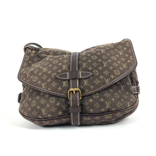 LOUIS VUITTON Shoulder Bag M95227 Monogram Mini-LinCanvas Brown Monogram mini run Saumur 30