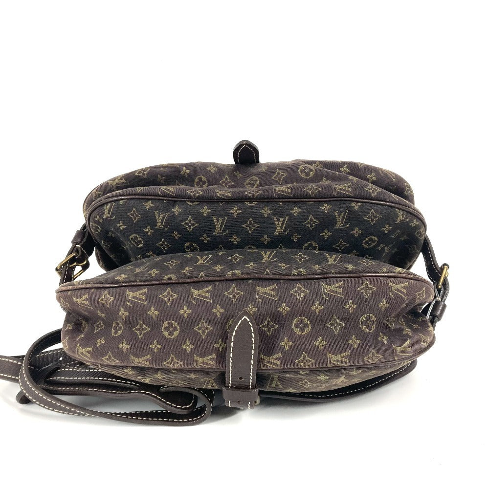 LOUIS VUITTON Shoulder Bag M95227 Monogram Mini-LinCanvas Brown Monogram mini run Saumur 30