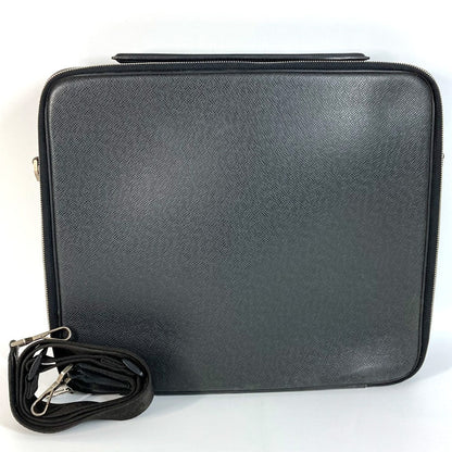 LOUIS VUITTON Handbag M30832 Taiga Leather black Taiga Porto Ordinatur Odessa Computer Case Women Used Authentic