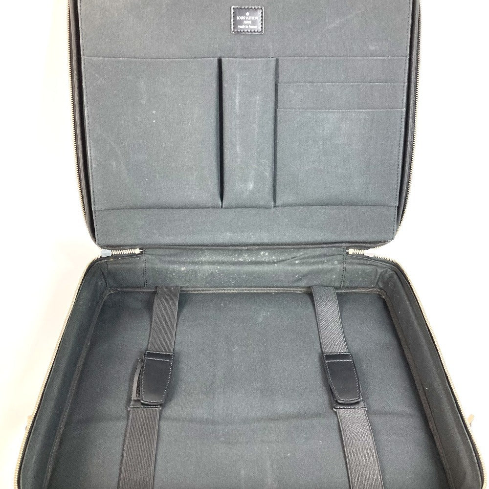 LOUIS VUITTON Handbag M30832 Taiga Leather black Taiga Porto Ordinatur Odessa Computer Case Women Used Authentic