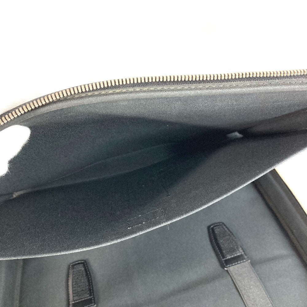 LOUIS VUITTON Handbag M30832 Taiga Leather black Taiga Porto Ordinatur Odessa Computer Case Women Used Authentic