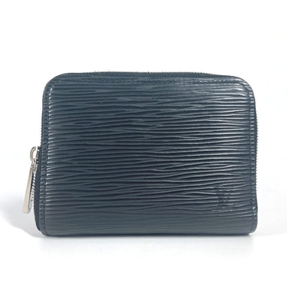 LOUIS VUITTON Coin case M60152 Epi Leather black Epi Zippy Coin Perth mens Used Authentic
