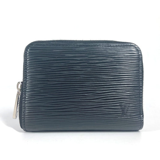 LOUIS VUITTON Coin case M60152 Epi Leather black Epi Zippy Coin Perth mens Used Authentic