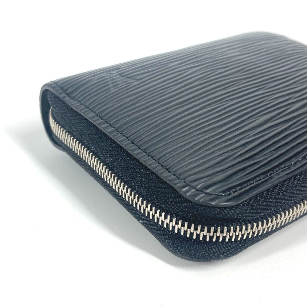 LOUIS VUITTON Coin case M60152 Epi Leather black Epi Zippy Coin Perth mens Used Authentic