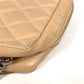 CHANEL Pouch leather beige Cambon line CC COCO Mark logo Women Used Authentic