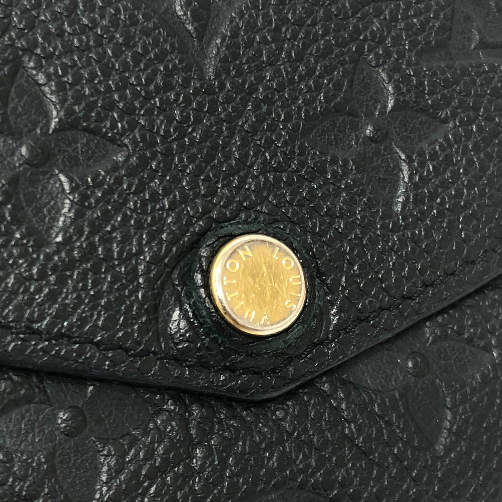 LOUIS VUITTON Coin case M60633 Monogram Ann Platt Leather black Monogram Ann Platt Pochette cree