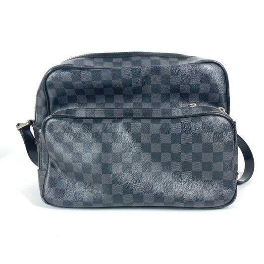 LOUIS VUITTON Shoulder Bag N45252 Damier Grafitto Canvas black Damier Grafitte Io unisex(Unisex) Used Authentic