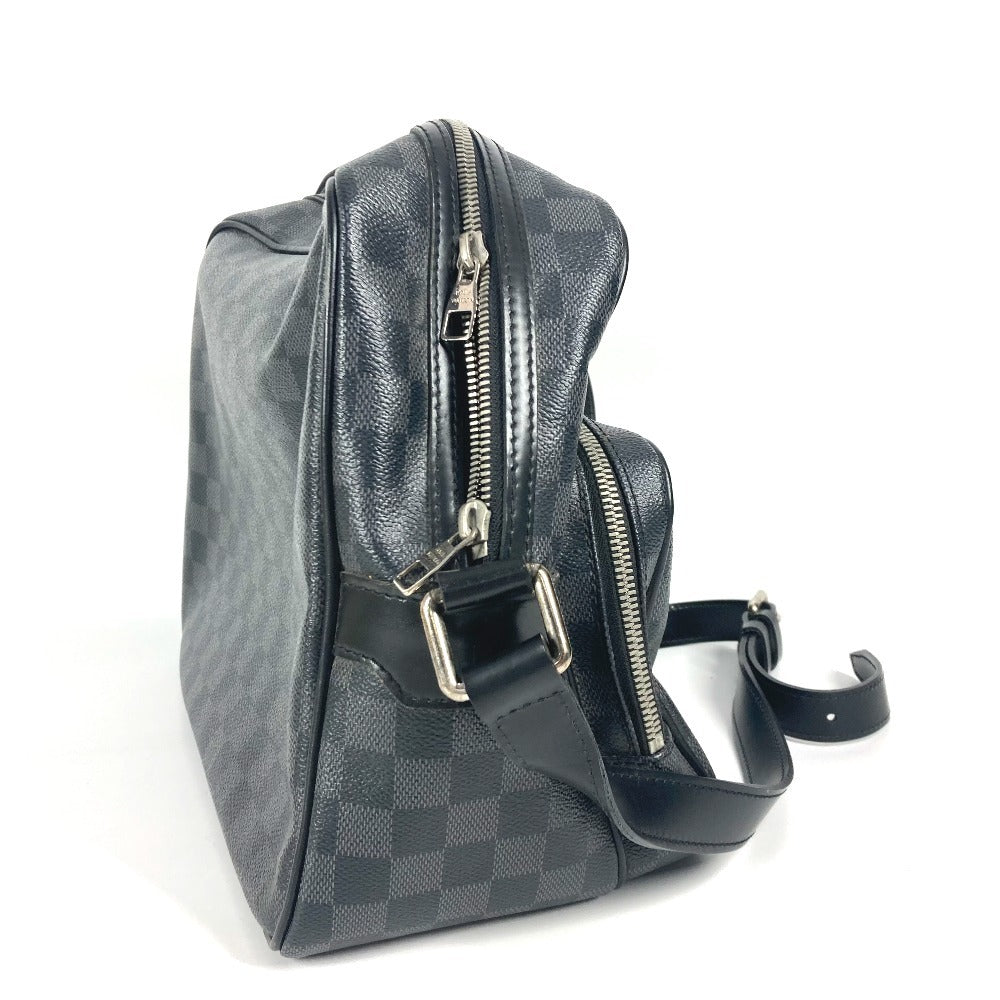 LOUIS VUITTON Shoulder Bag N45252 Damier Grafitto Canvas black Damier Grafitte Io unisex(Unisex) Used Authentic