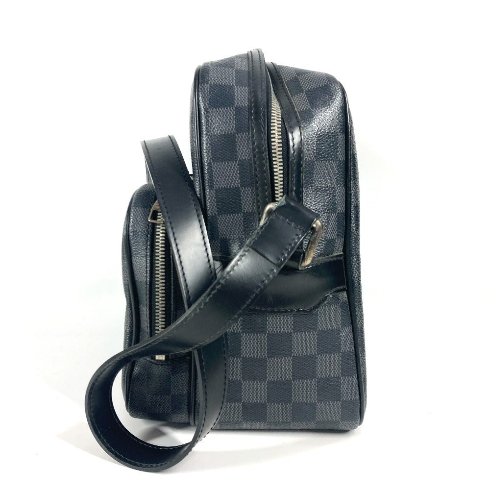 LOUIS VUITTON Shoulder Bag N45252 Damier Grafitto Canvas black Damier Grafitte Io unisex(Unisex) Used Authentic