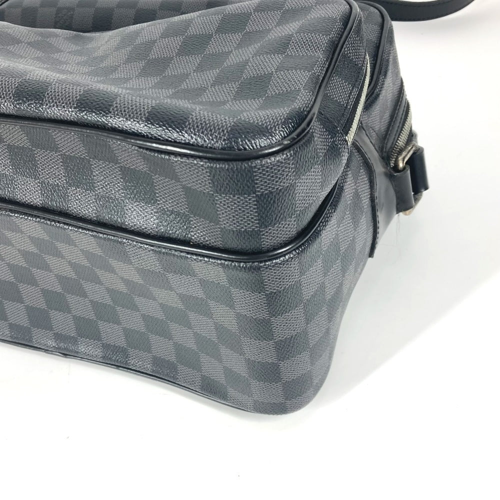 LOUIS VUITTON Shoulder Bag N45252 Damier Grafitto Canvas black Damier Grafitte Io unisex(Unisex) Used Authentic