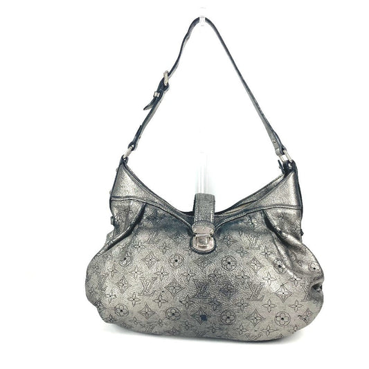 LOUIS VUITTON Shoulder Bag M95718 monogram mahina leather Silver Monogram Mahina Mahina XS
