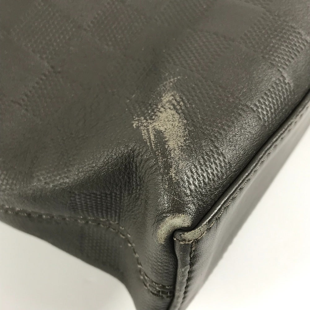 LOUIS VUITTON Business bag N41327 Damier Anfini Leather gray Damier Anfini Porto de Cumanjour PDJ
