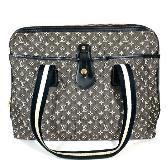 LOUIS VUITTON Handbag Monogram mini canvas Navy Monogram mini Hippo Marie Kate