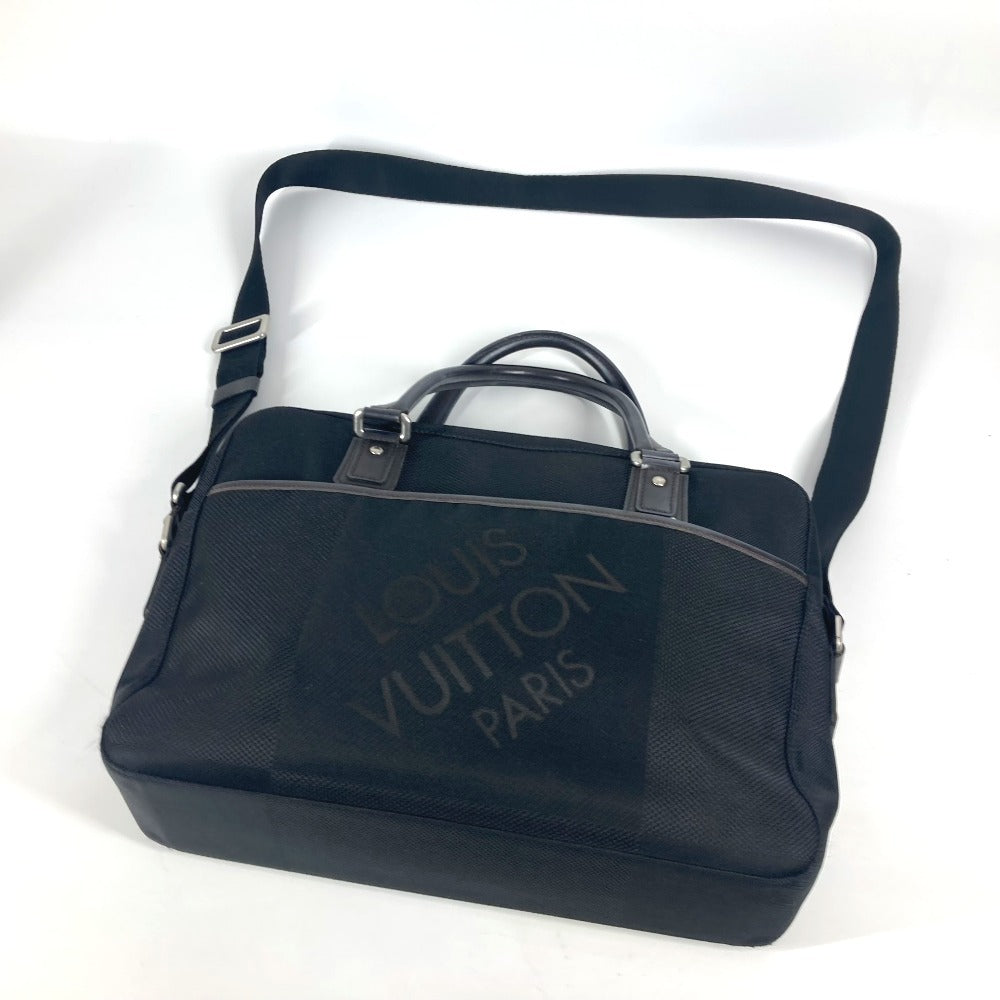 LOUIS VUITTON Business bag M93082 Damier Jean Canvas black Damier Geant 2WAY Bag Shoulder Bag Yak mens Used Authentic