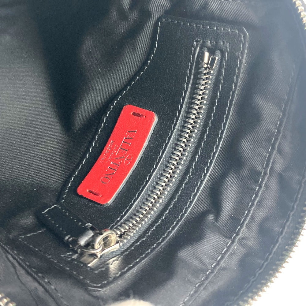 VALENTINO Shoulder Bag Nylon black logo studs