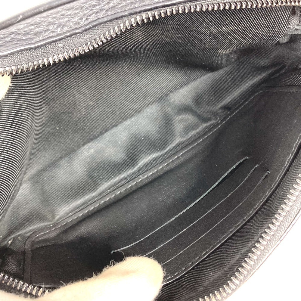 LOUIS VUITTON Clutch bag M55703 Taurillon Clemence Leather black Monogram Taurillon Clemence Chain Pochette Volga