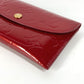 LOUIS VUITTON Coin case M91917 Monogram Vernis Canvas Red Monogram Vernis Unvelop Pratt