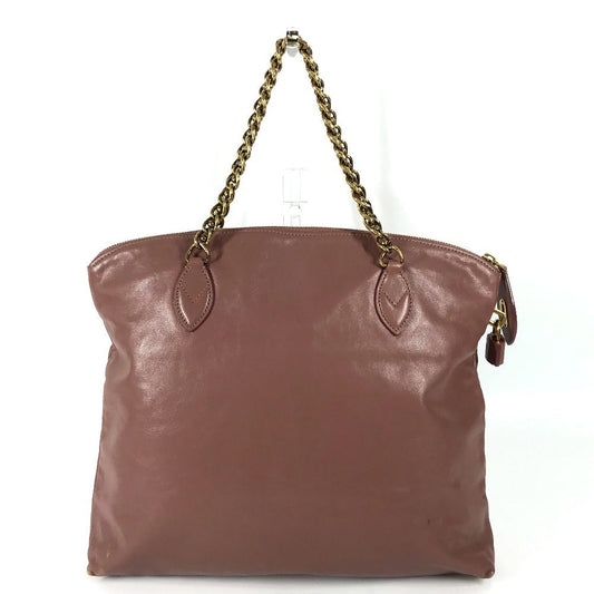 LOUIS VUITTON Shoulder Bag M94358 Calf leather pink Lockit Chain