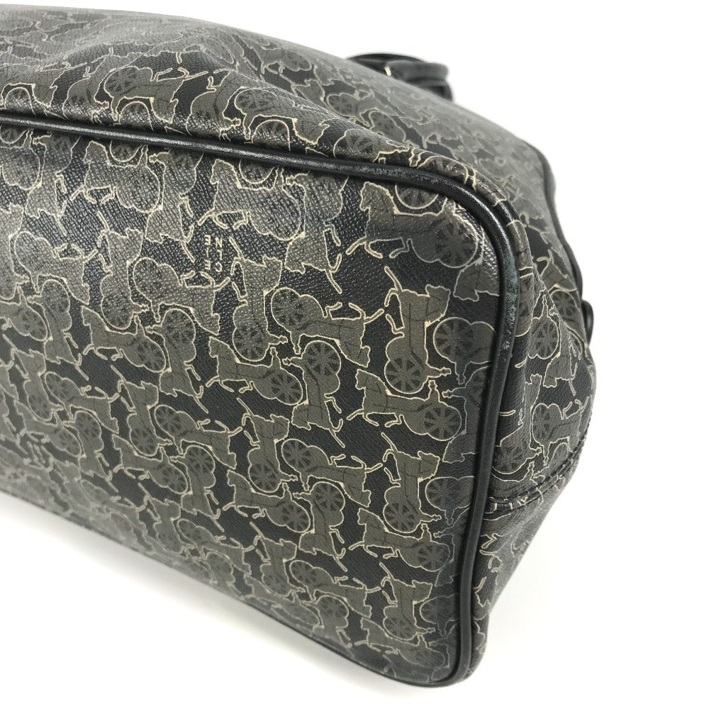 CELINE Handbag PVC / Leather black Sulky logo