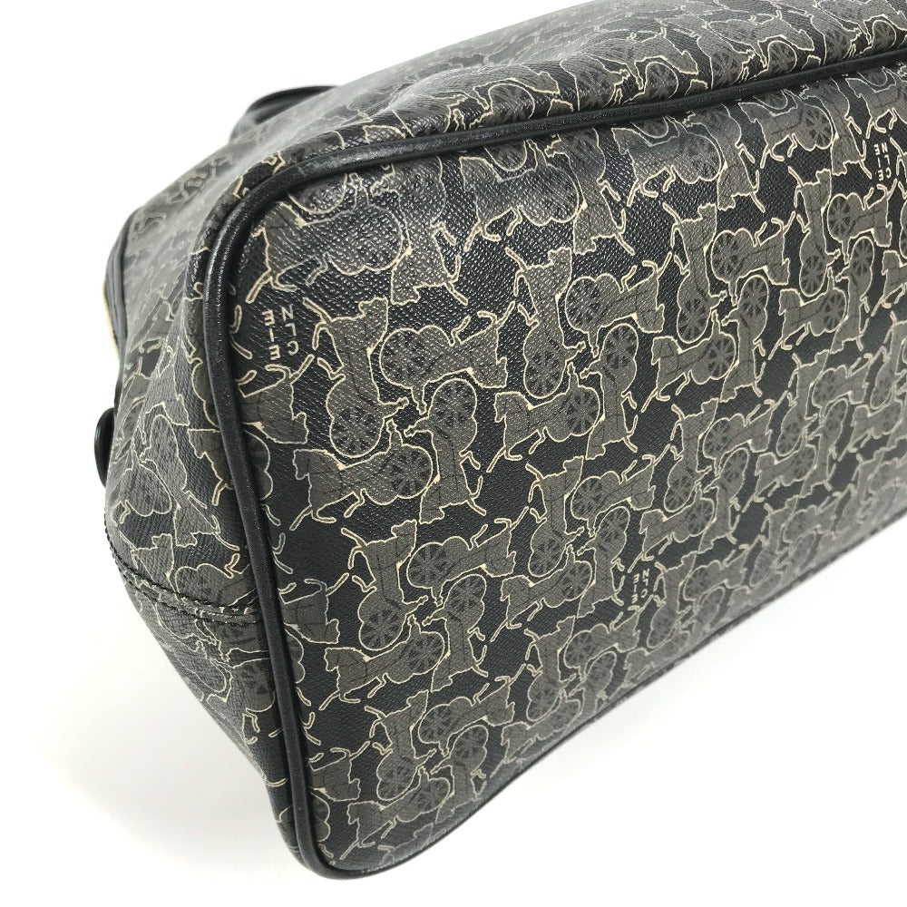 CELINE Handbag PVC / Leather black Sulky logo