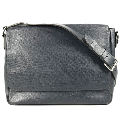 LOUIS VUITTON Shoulder Bag M32624 Taiga Leather Navy Taiga Roman MM