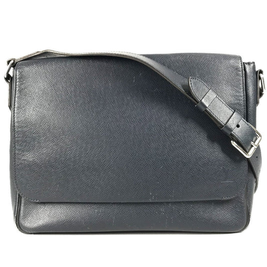 LOUIS VUITTON Shoulder Bag M32624 Taiga Leather Navy Taiga Roman MM