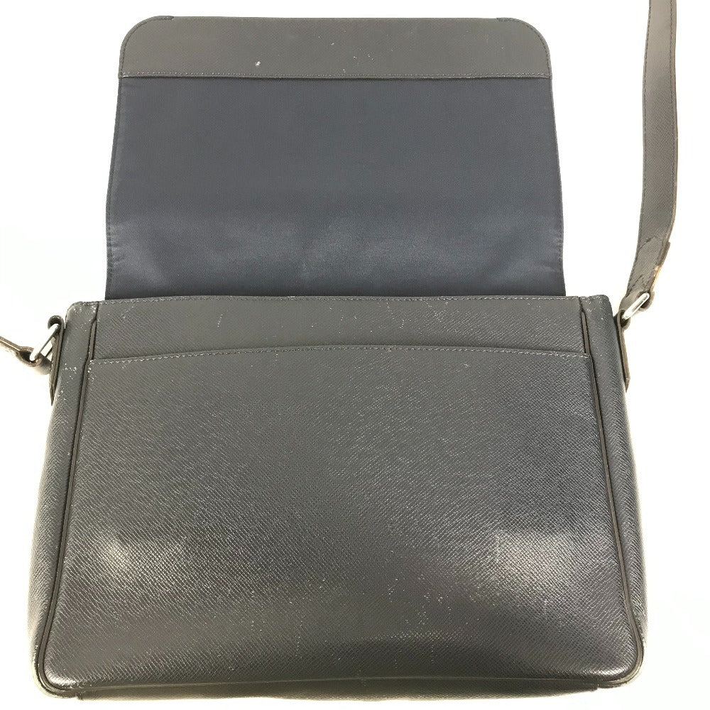 LOUIS VUITTON Shoulder Bag M32624 Taiga Leather Navy Taiga Roman MM