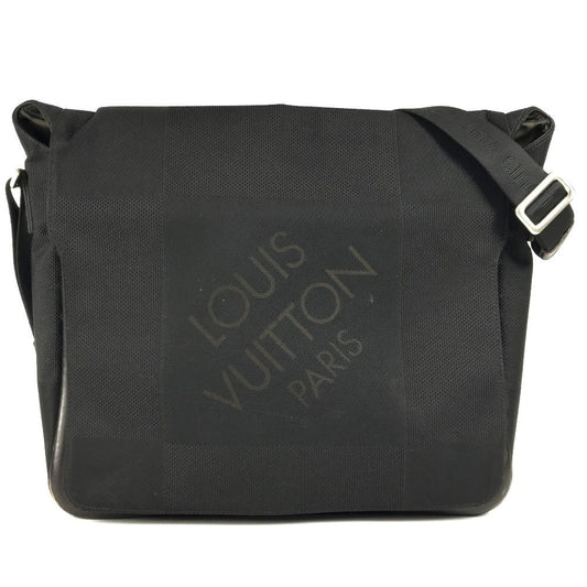 LOUIS VUITTON Shoulder Bag M93225 Damier Jean Canvas black Damier Jean Messager NM