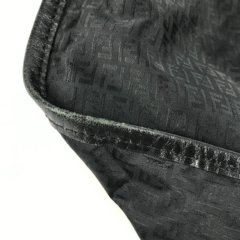 FENDI Shoulder Bag 7VA148 Leather / nylon black Zucca logo
