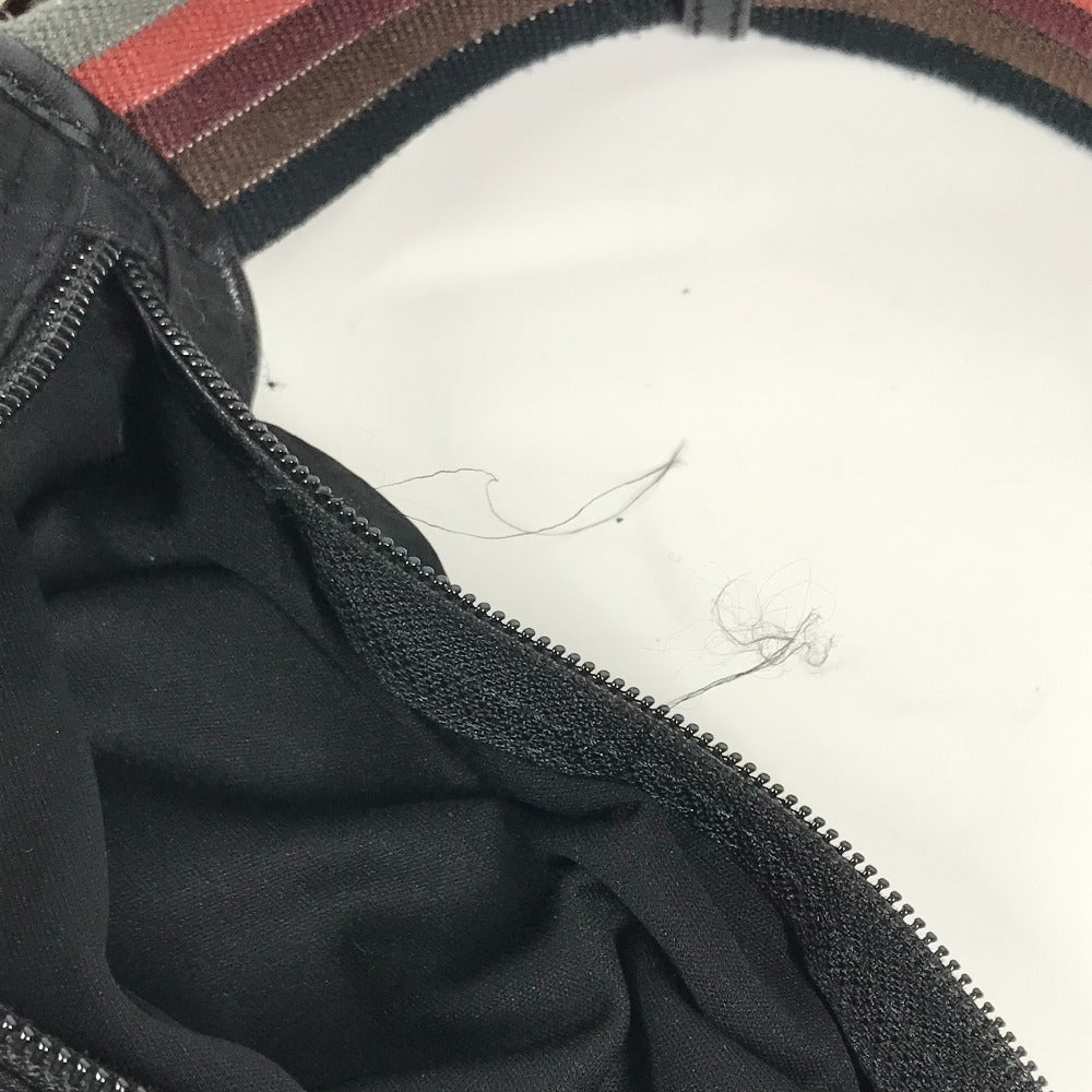 FENDI Shoulder Bag 7VA148 Leather / nylon black Zucca logo
