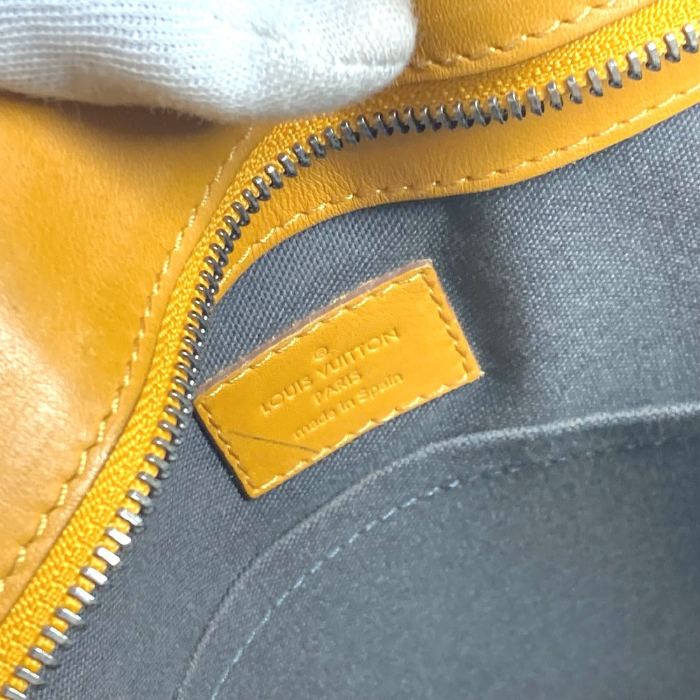 LOUIS VUITTON Tote Bag N41228 Damier Anfini Leather yellow Damier Anfini Tadao
