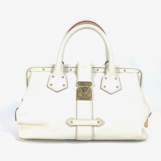 LOUIS VUITTON Handbag M91811 Suhari leather white Suhari Angénieux PM
