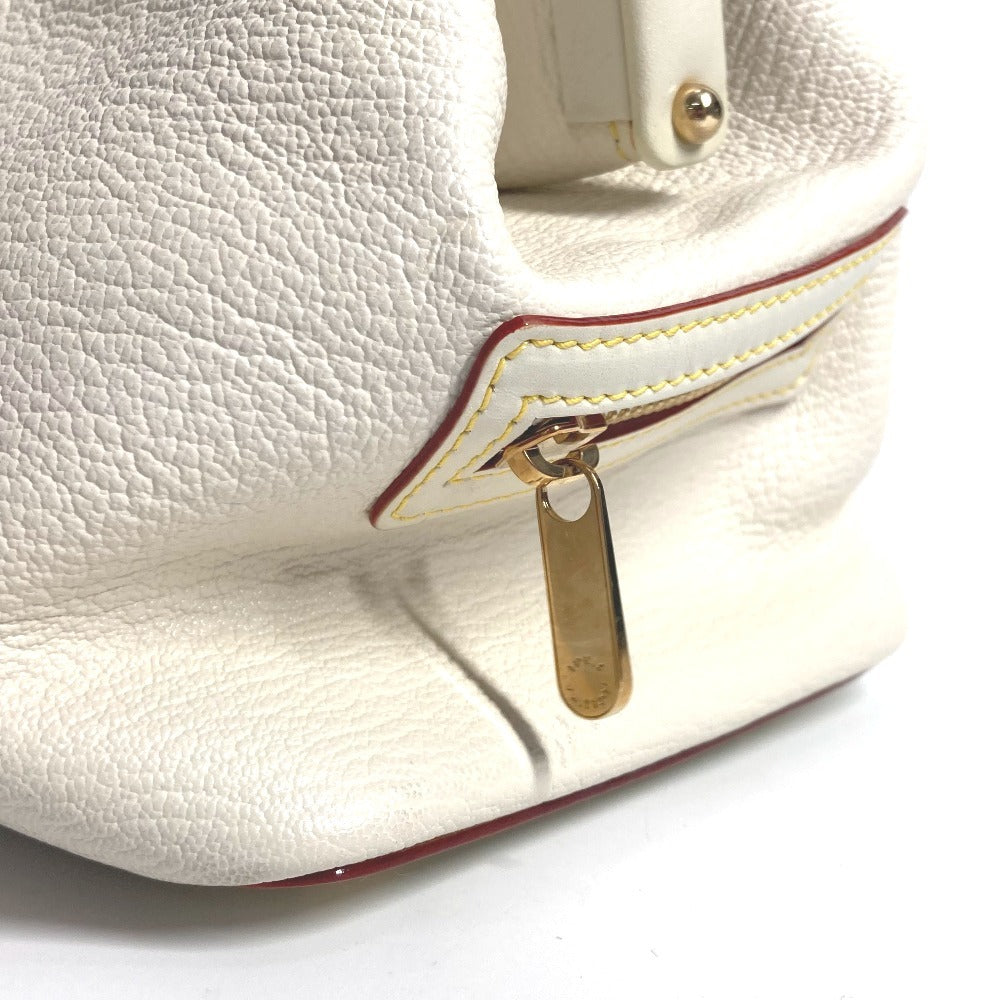 LOUIS VUITTON Handbag M91811 Suhari leather white Suhari Angénieux PM