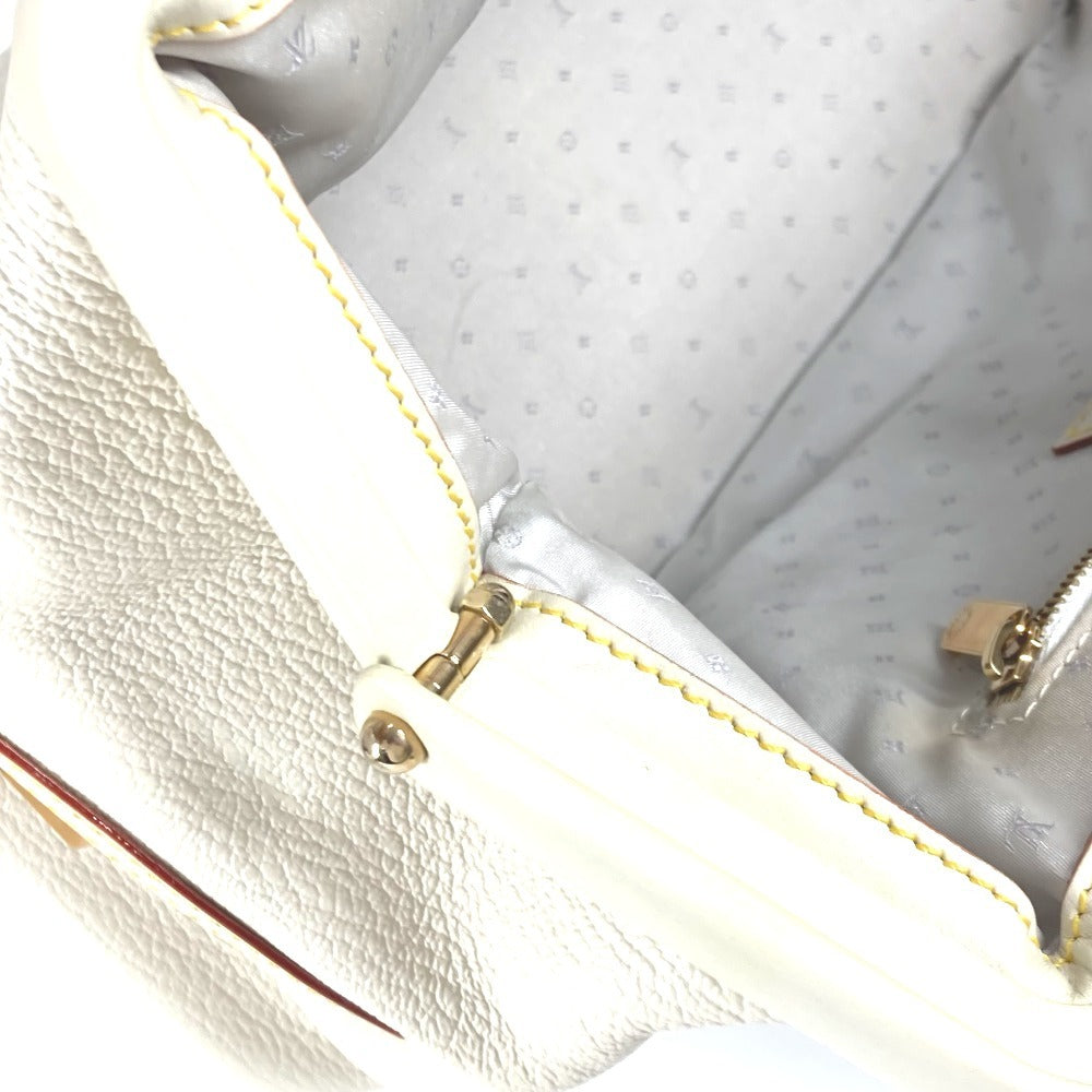 LOUIS VUITTON Handbag M91811 Suhari leather white Suhari Angénieux PM