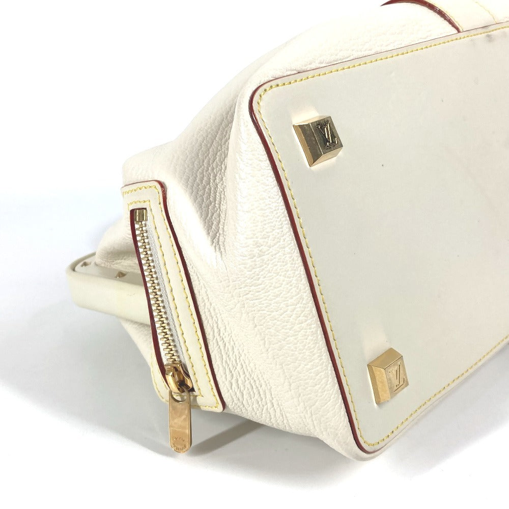 LOUIS VUITTON Handbag M91811 Suhari leather white Suhari Angénieux PM