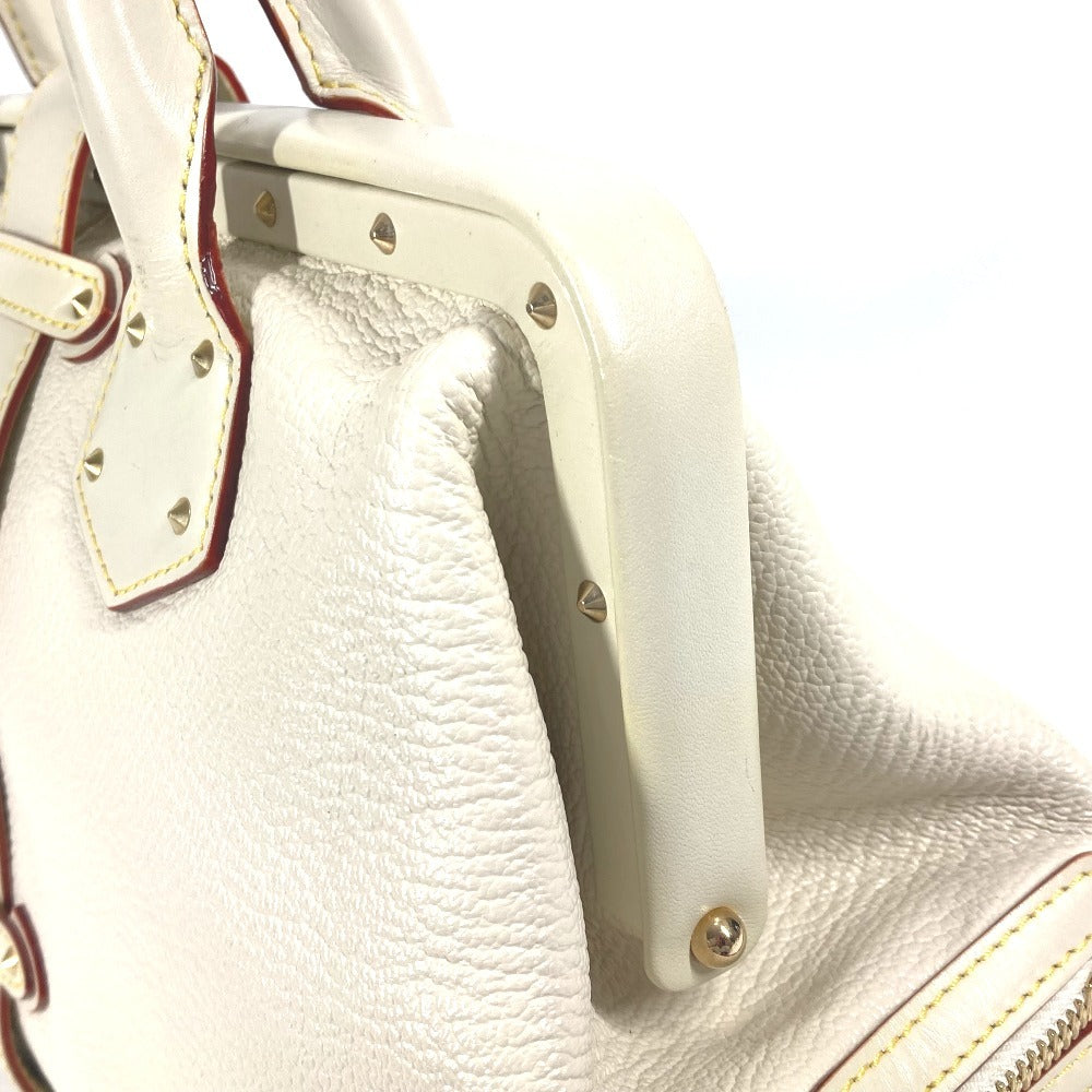 LOUIS VUITTON Handbag M91811 Suhari leather white Suhari Angénieux PM