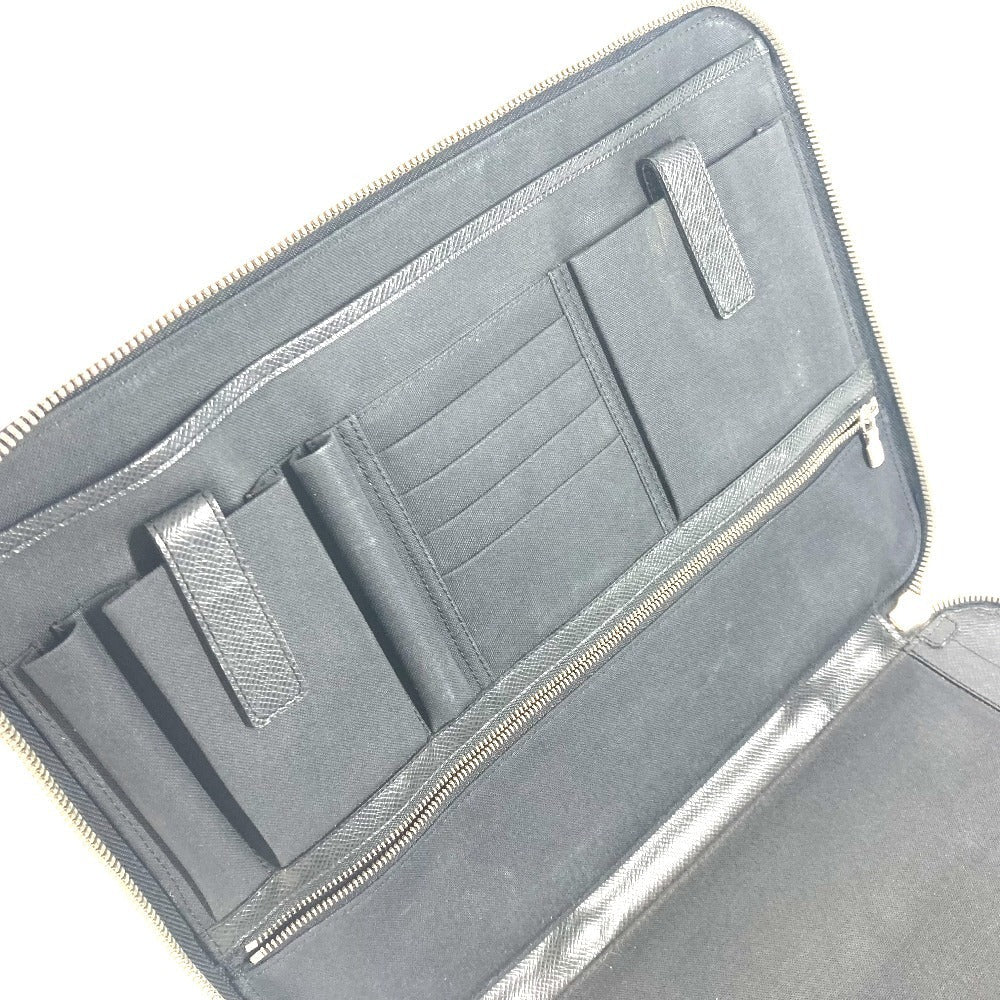 LOUIS VUITTON Clutch bag M32612 Taiga Leather black Taiga Vladimir