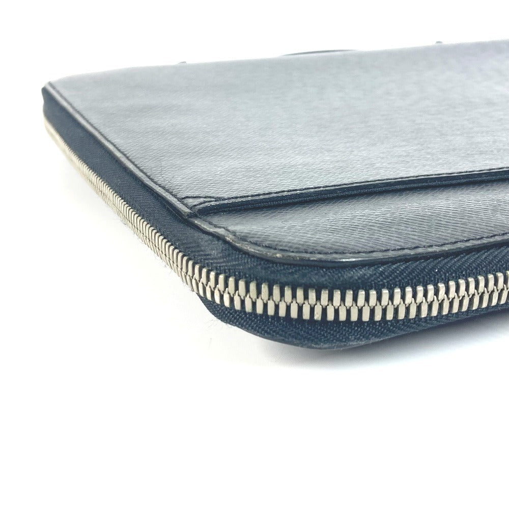 LOUIS VUITTON Clutch bag M32612 Taiga Leather black Taiga Vladimir