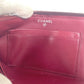 CHANEL Long Wallet Purse leather blue CC COCO Mark logo L-shaped zipper Matelasse quilting