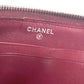 CHANEL Long Wallet Purse leather blue CC COCO Mark logo L-shaped zipper Matelasse quilting