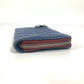 CHANEL Long Wallet Purse leather blue CC COCO Mark logo L-shaped zipper Matelasse quilting