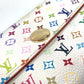 LOUIS VUITTON Long Wallet Purse M93532 Monogram multicolor canvas white Monogram multicolor Portefeuille Sara